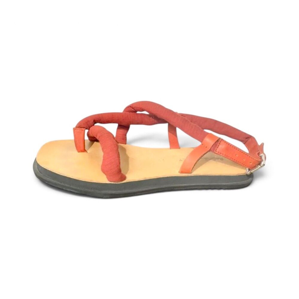 Rachel Comey Larz Brick Linen Strappy Sandals Size 5.5 MSRP $375